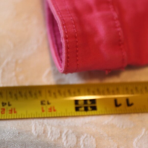 Guess Colorful Pink Denim Jacket Size XL Cotton/Spandex Blend - Picture 10 of 13